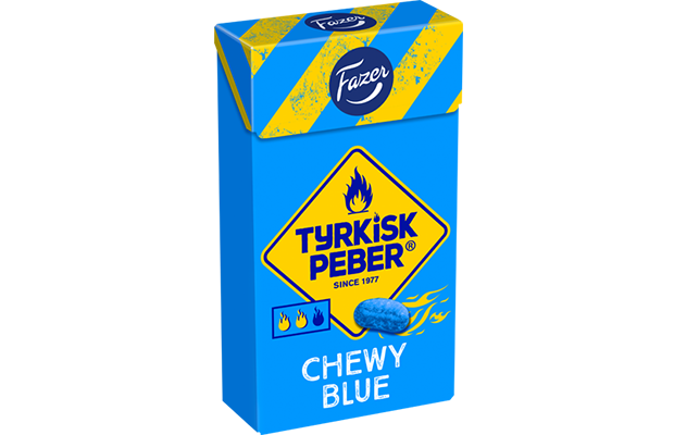 Fazer Tyrkisk Peber Chewy Salmiakki Pastilles 38 g | Soft Hot Salty