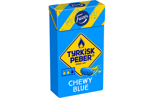 Fazer Tyrkisk Peber Chewy Salmiakki Pastilles 38 g | Soft Hot Salty