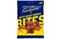 Fazer Karl Fazer Nutty Nougat Crunchy Bites 94 g Bag | Milk Chocolate