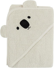 Ciraf hooded towel Koala 100x100 cm natural white | Soposopo