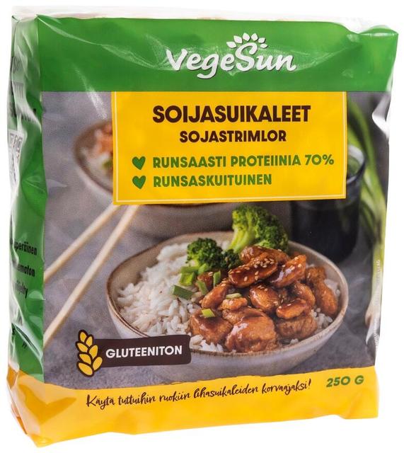 VegeSun Soy Strips 250 g | Soposopo