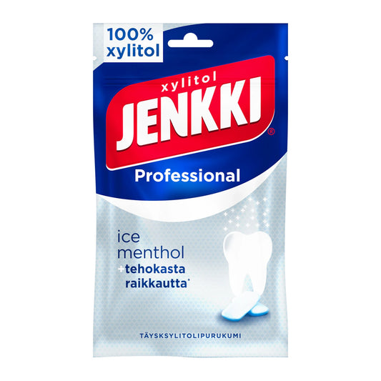 Cloetta Jenkki Xylitol Ice Menthol Chewing Gum 90g – product photo