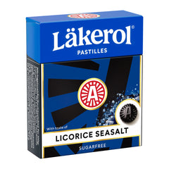 Cloetta Läkerol Seasalt- Sugar Free Licorice Pastille 25g – product photo