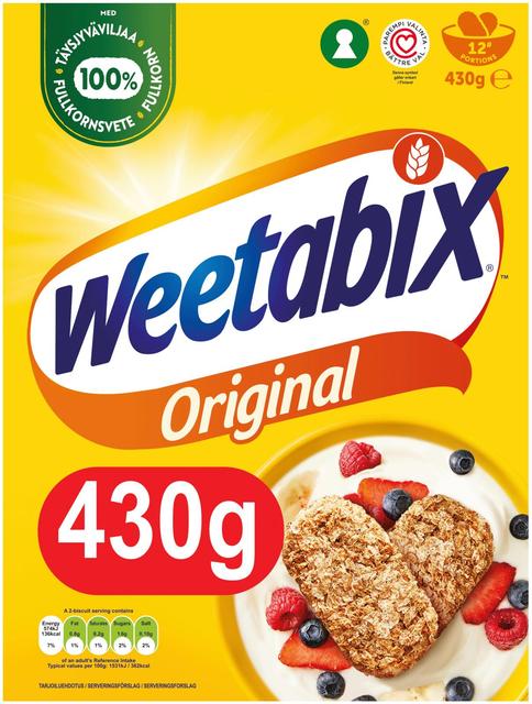 Weetabix 430 g whole grain wheat biscuit | Soposopo