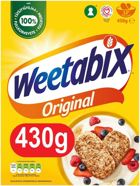 Weetabix 430 g whole grain wheat biscuit - Soposopo
