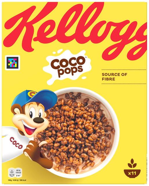 KELLOGG S Coco Pops 330g Breakfast Cereal Flakes Finnish Sweets KELLOGG S Coco Pops 330g Breakfast Cereal Flakes Finnish Sweets