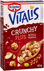 Dr. Oetker Vitalis Crunchy Plus Multifruit Muesli 450 g | Soposopo