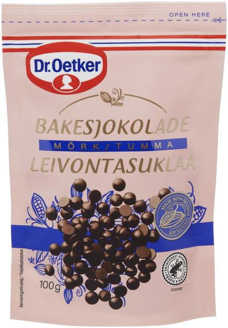 Dr. Oetker Dark Chocolate Drops for Baking 100g | Soposopo