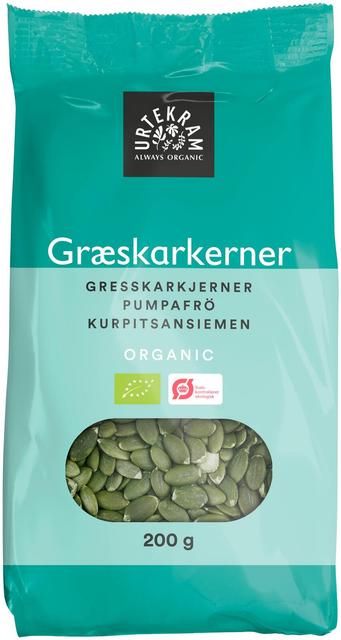 URTEKRAM Organic Pumpkin Seeds 200 g | Soposopo