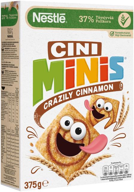 Nestlé CINI MINIS 375 g cinnamon-flavored whole-grain wheat and rice cereal - Soposopo