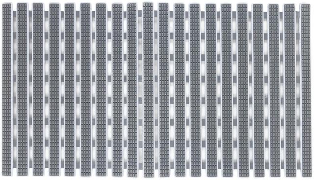 House shower mat with suction cups 38x69 cm gray | Soposopo