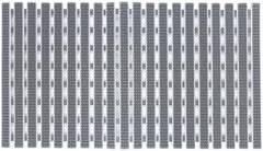 House shower mat with suction cups 38x69 cm gray | Soposopo