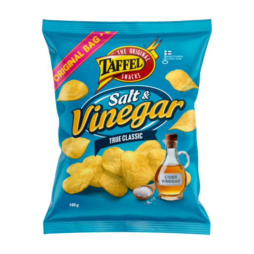  Taffel  Salt & Vinegar flavored chips 1 Pack of 145g 5.1oz