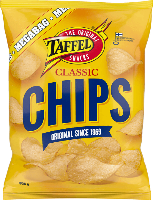 Taffel Chips classic salted chips 1 Pack of 305g 10.8oz | Soposopo