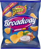  Taffel Broadway sour cream & onion flavored chips 1 Pack of 150g 5.3oz