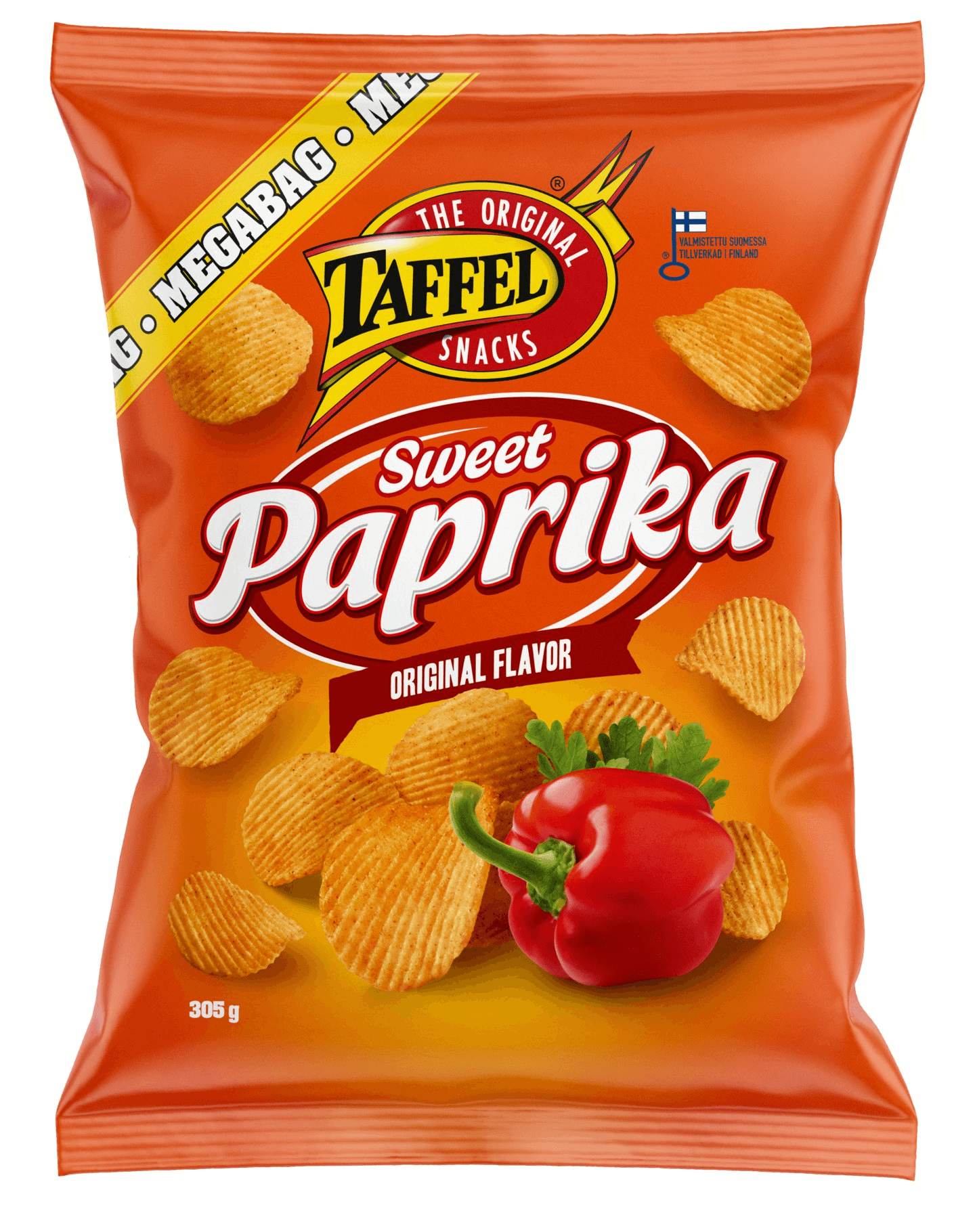 Taffel Sweet Paprika flavored chips 1 Pack of 305g 10.8oz