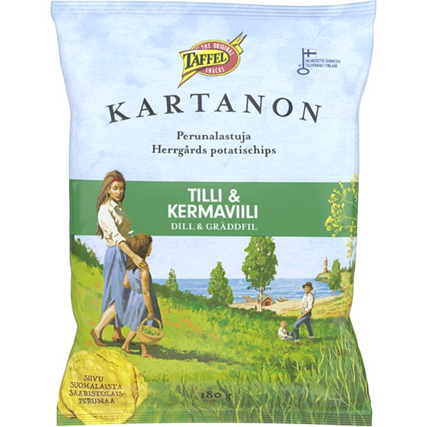  Taffel Kartanon dill & sour cream Snacks 1 Pack of 180g 6.3oz