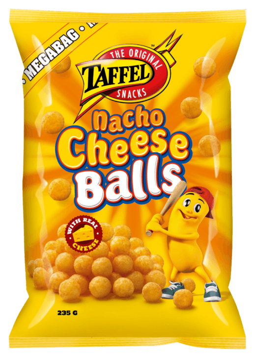 Taffel Nacho Cheese Balls flavored cheese Snacks 1 Pack of 235g 8.3oz