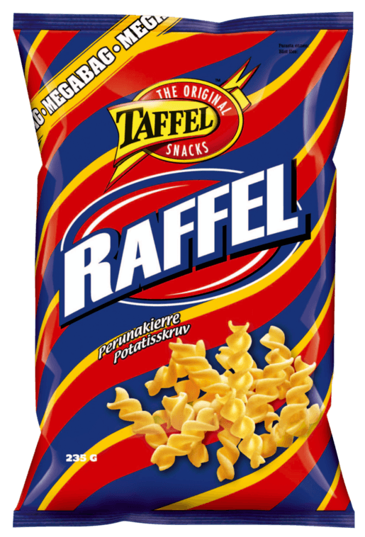 Taffel Raffel chips 1 Pack of 235g 8.3oz