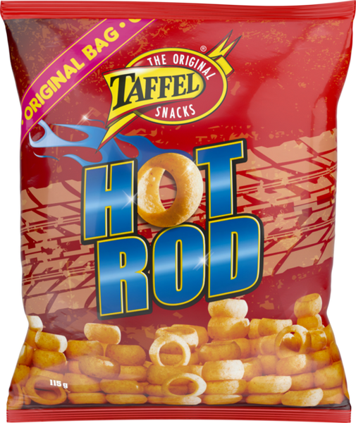  Taffel Hot Rod chips 1 Pack of 115g 4.1oz