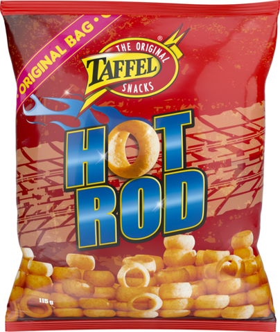  Taffel Hot Rod chips 1 Pack of 115g 4.1oz