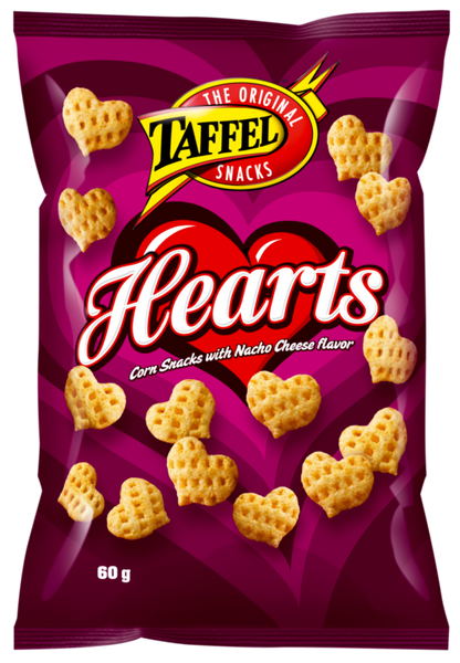  Taffel Hearts corn chips 1 Pack of 60g 2.1oz