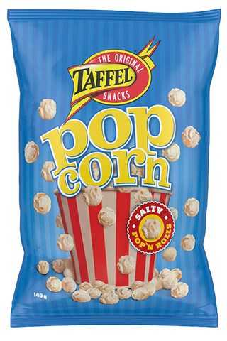  Taffel Popcorn salty flavored popcorn 1 Pack of 140g 4.9oz