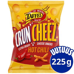 Taffel CrunCheez hot chili flavored chees Snacks 1 Pack of 225g 7.9oz