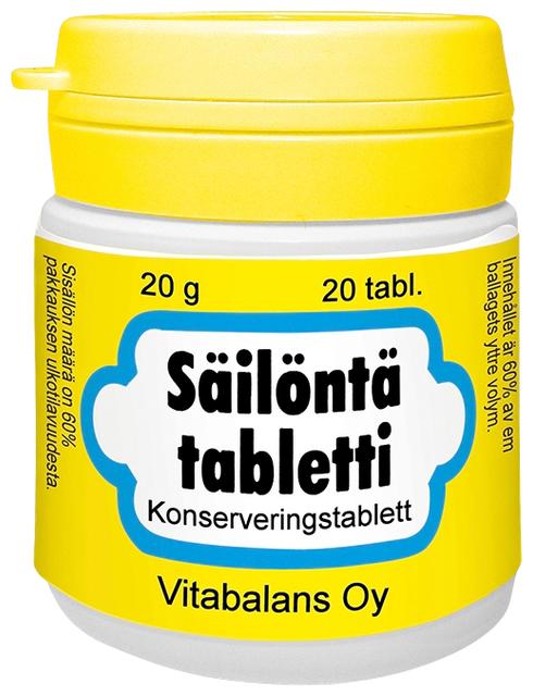 Preserving Tablets 20 pcs 20g (Vitabalans) | Soposopo