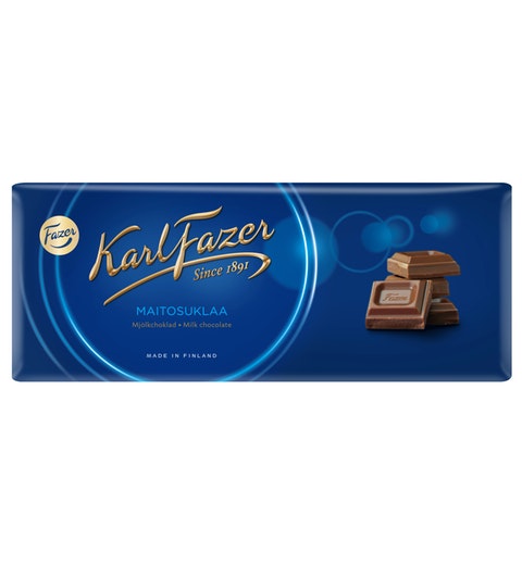 Fazer Karl Fazer Milk Chocolate 1 bar of 200g 7.1oz - Chocolate