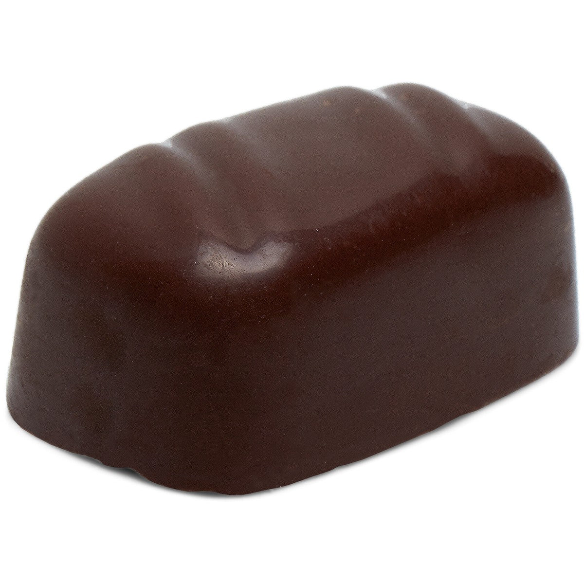 Fazermint dark chocolate piece, side view