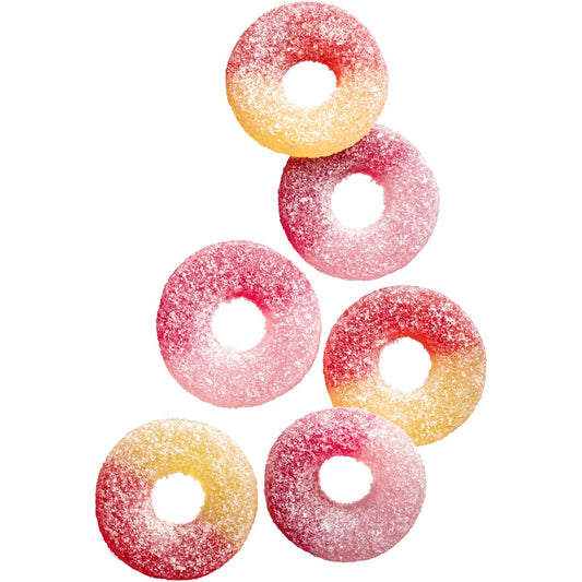 Fazer Tutti Frutti Rings gummies close-up