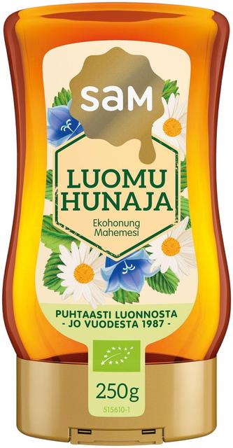 Hunajainen SAM Organic Honey 250g | Soposopo