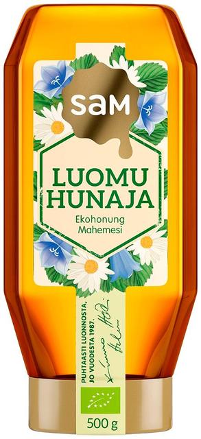 Hunajainen SAM 有机蜂蜜 500克 - 纯天然蜂蜜