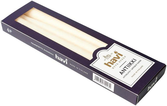 Havi Antique Candle Champagne 28cm 4pcs 8h - Soposopo