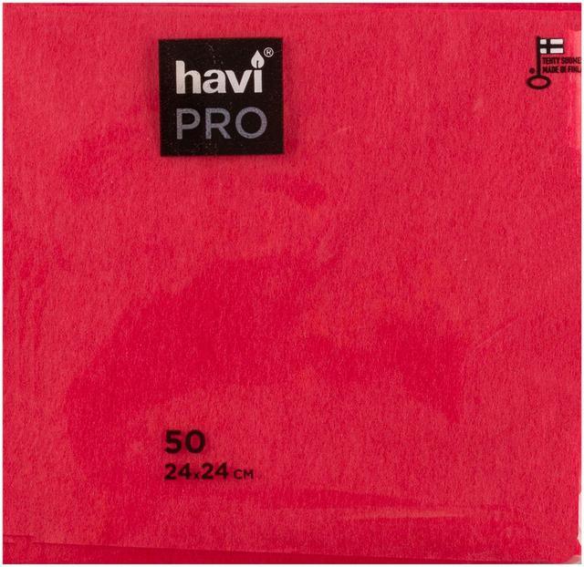 Havi Pro Dream Celebration Decorative Napkin Set Red, Green, Gold, Wine 24cm 50pcs