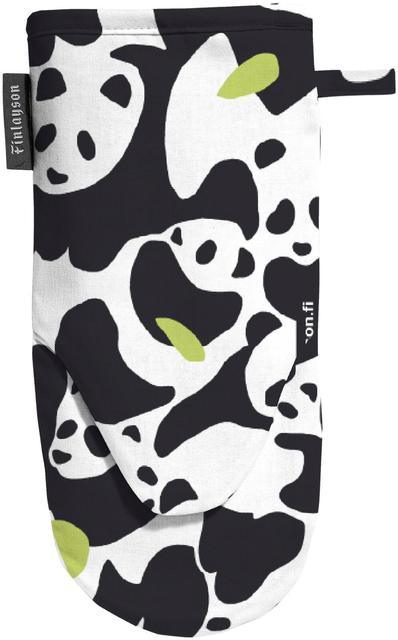 Oven mitt Sukukokous 15x30 cm black/white | Soposopo