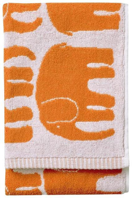 Finlayson hand towel Elefantti 50x70 cm orange/white | Soposopo