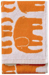 Finlayson hand towel Elefantti 50x70 cm orange/white | Soposopo