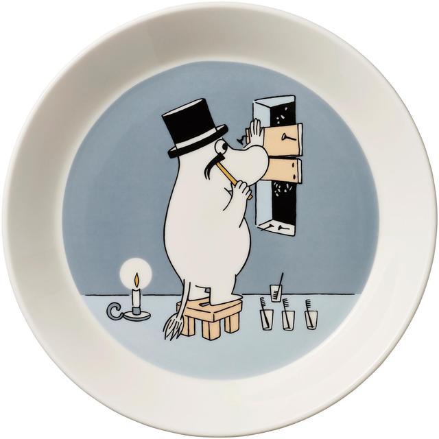 Moomin Arabia Moomin Moominpappa Plate 19cm Grey | Soposopo