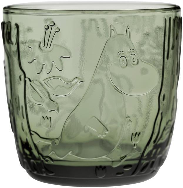 Moomin Arabia Finland Moomin Drinking Glass 28cl Pine Green 2pcs