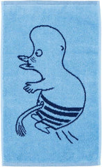 Moomin Arabia Hand Towel 30x50 Moomintroll Blue GOTS | Soposopo