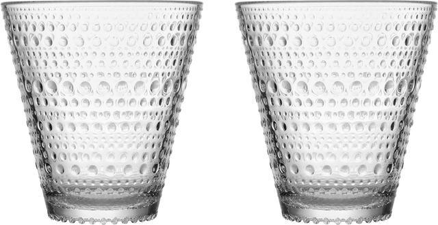 Iittala Kastehelmi Drinking Glass 30cl clear set of 2 | Soposopo