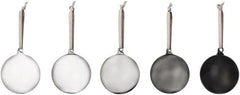 Iittala Glass Ball grey 80mm set of 5 | Soposopo