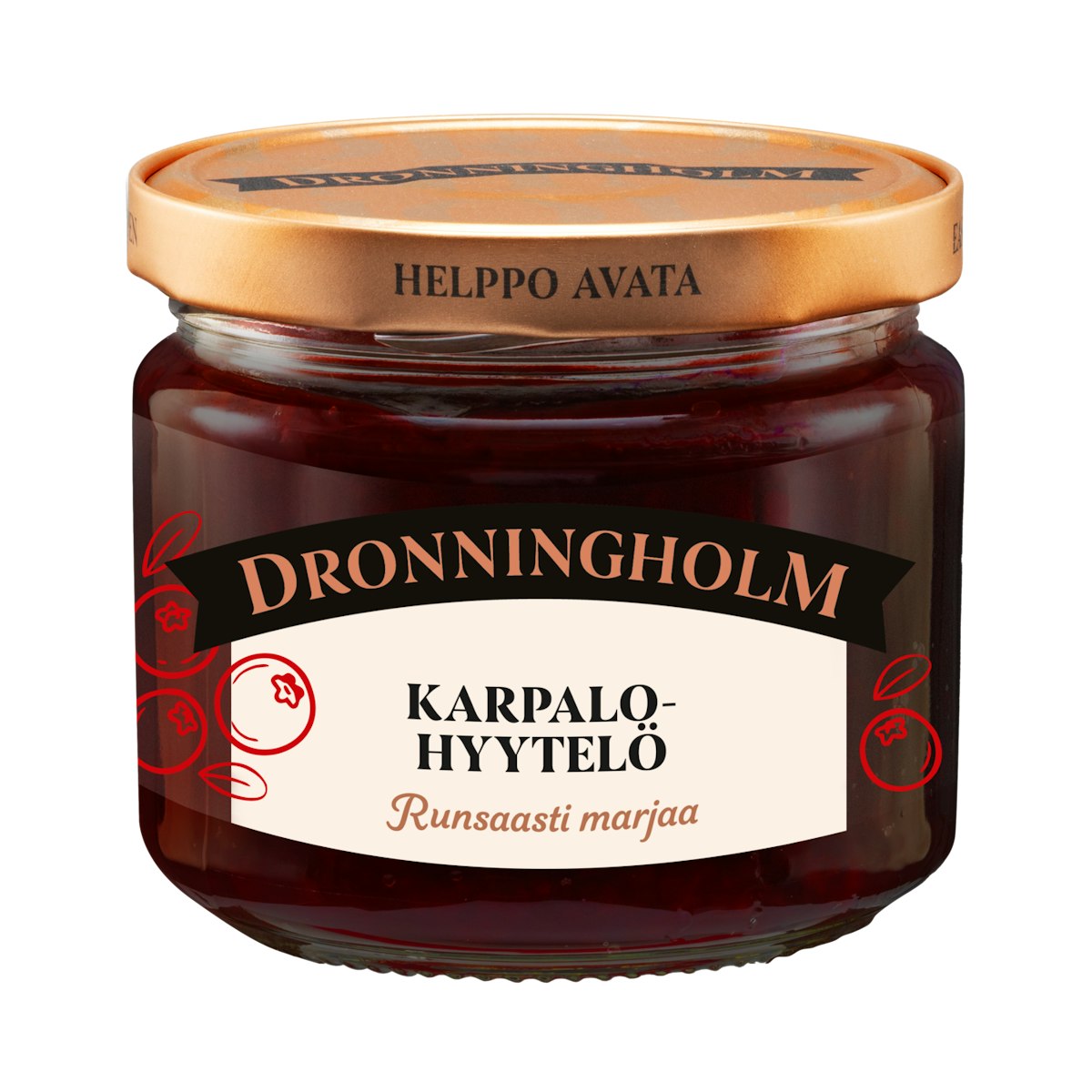 Dronningholm Cranberry Jelly 280g (Karpalohyytelö)