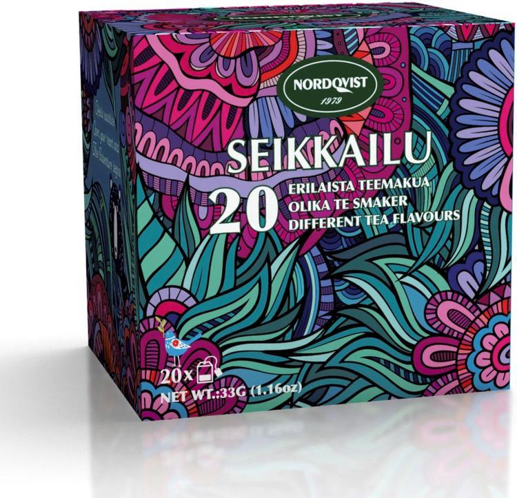 Nordqvist Seikkailu Bag Assortment Pack Tea 1 Box of 33g  1.2oz | Soposopo