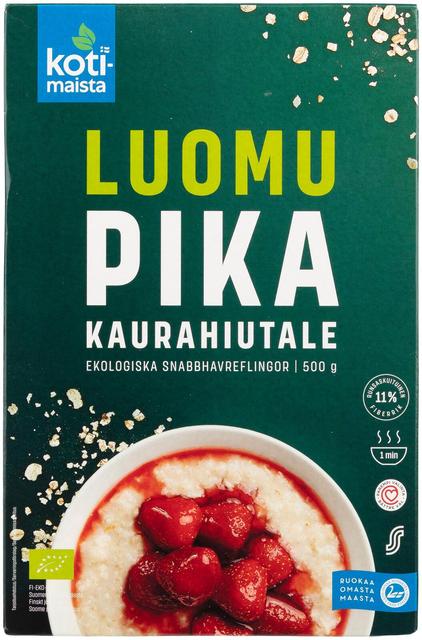 Kotimaista organic quick-cooking oatmeal flakes 500 g | Soposopo