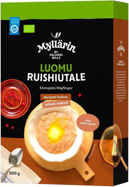 Myllärin Organic Rye Flakes 500 g | Soposopo