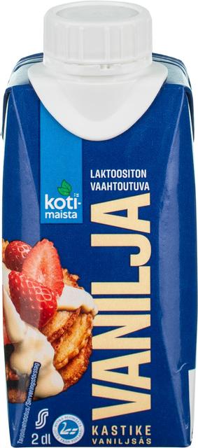 Kotimaista whippable vanilla sauce lactose-free 200 ml | Soposopo