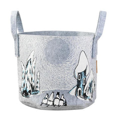 Muurla Decorative Basket Moomin Winter in Moominvalley 30L | Soposopo